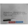 Image 3 : 3W Healthcare – Adjustable Aluminium Walker Silver and Grey, 