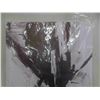 Image 2 : 20'' x 40 '' black and white abstract painting  - New or Store Return  