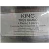 Image 2 : Queen Comforter Set - 4 Piece Bedding Down Alternative