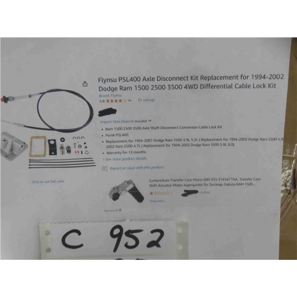 Flynsu PSL400 Axle Disconnect Kit Replacement for 1994-2002