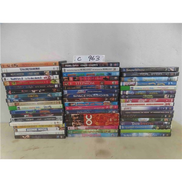 55 dvds - New or Store Return  