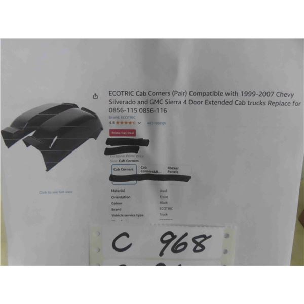 ECOTRIC Cab Corners (Pair) Compatible with 1999-2007