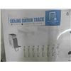 Image 2 : Curtain Track Set - 3ft-6.6ft / 2 Meter - Ceiling Mount for Room Divider