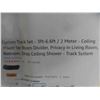 Image 3 : Curtain Track Set - 3ft-6.6ft / 2 Meter - Ceiling Mount for Room Divider