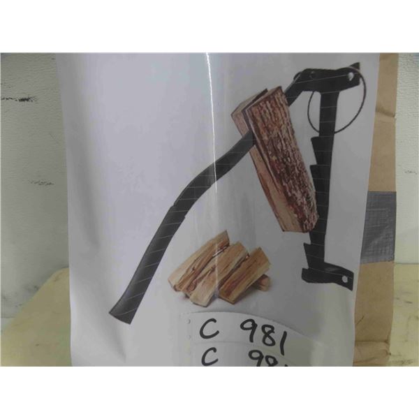 Xverycan Wall Mounted Kindling Splitter, Heavy Duty Steel Firewood 
