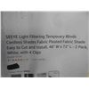 Image 2 : SEEYE Light Filtering Temporary Blinds Cordless Shades Fabric 
