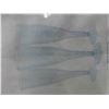 Image 2 : WDF 36 Pack Clear Blue Plastic Champagne Flutes