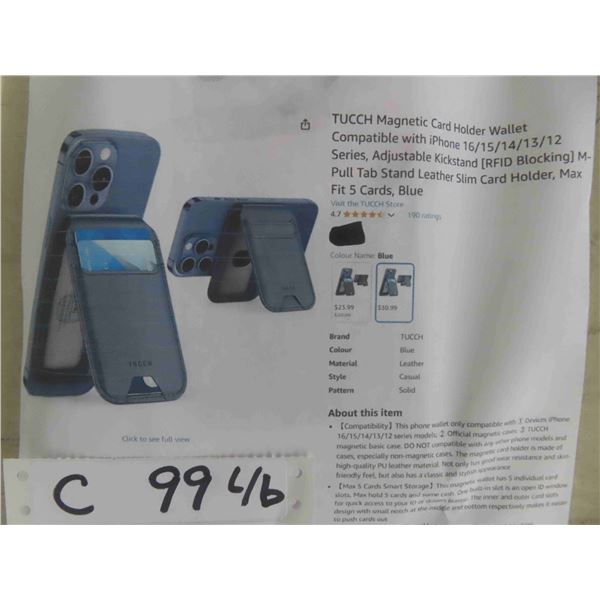 TUCCH Magnetic Card Holder Wallet Compatible with