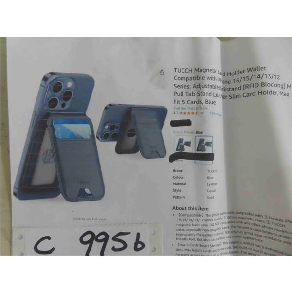 TUCCH Magnetic Card Holder Wallet Compatible with 