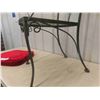 Image 3 : Wrought Iron Style Chair with Royal Red