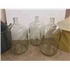 Image 3 : 5 Glass Carboys , 2 with Basket Holder , Bottle 