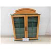 Image 1 : Wood & Glasss Display Cabinet 20 x 17 x 2.75"