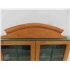 Image 4 : Wood & Glasss Display Cabinet 20 x 17 x 2.75"