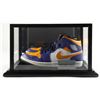 Image 1 : MAGIC JOHNSON SIGNED NIKE AIR JORDAN SHOE IN DISPLAY CASE (BECKETT COA)