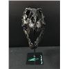Image 2 : LARGE CAST IRON JRASSIC PARK T REX SKULL SIGNED BY CHRIS PRATT AND BRYCE DALLAS HOWARD WITH COA