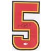 Image 2 : MARK GIORDANO SIGNED CALGARY FLAMES JERSEY - ALL WORLD COA