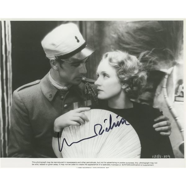 Marlene Dietrich signed movie photo. GFA Authenticated