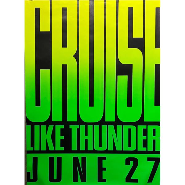 Days of Thunder 1990 Teaser Original Movie Poster