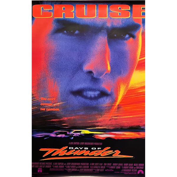 Days of Thunder 1990 Original Movie Poster