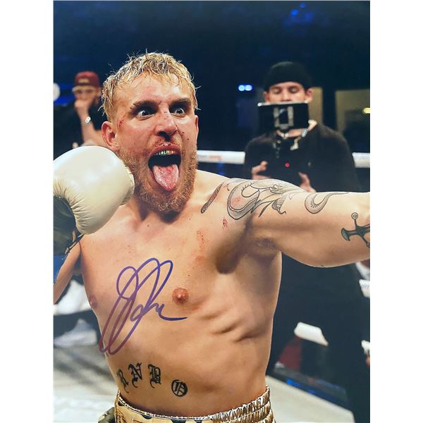 Jake Paul signed photo