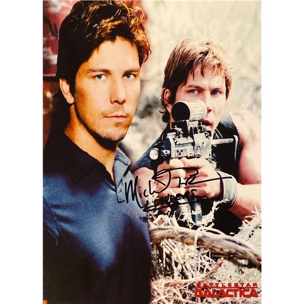 Battlestar Galactica Michael Trucco signed photo collage