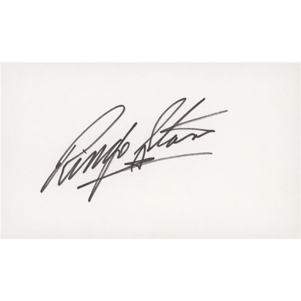 Ringo Starr signature cut. GFA Authenticated