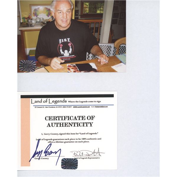 Heavyweight Boxing Champion Gerry Cooney signed certificate