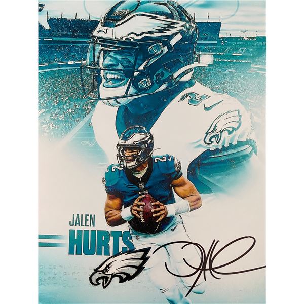 Philadelphia Eagles QB Jalen Hurts signed photo