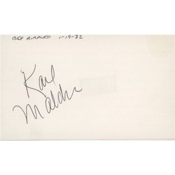 On the Waterfront Karl Malden signature cut -