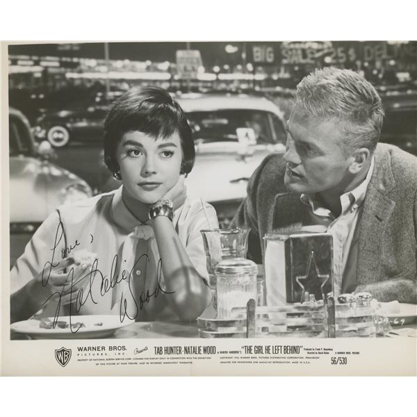 Natalie Wood signed movie photo