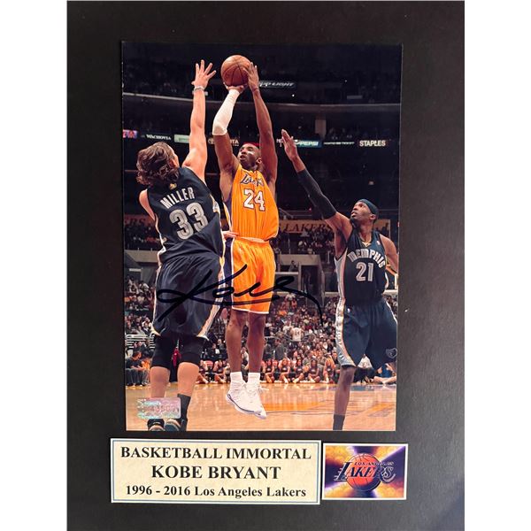 Kobe Bryant signed photo
