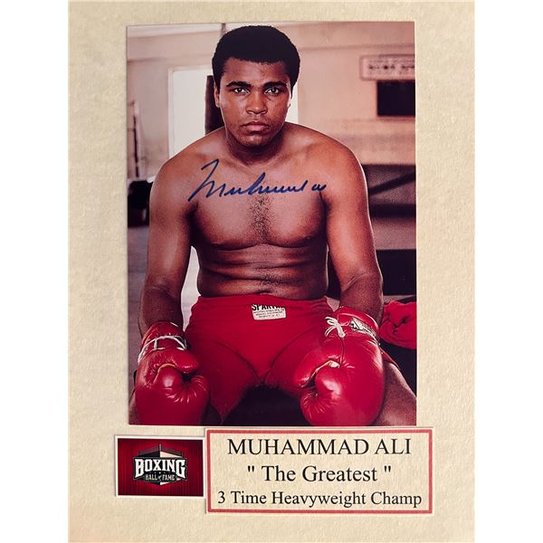 Muhammad Ali signed photo