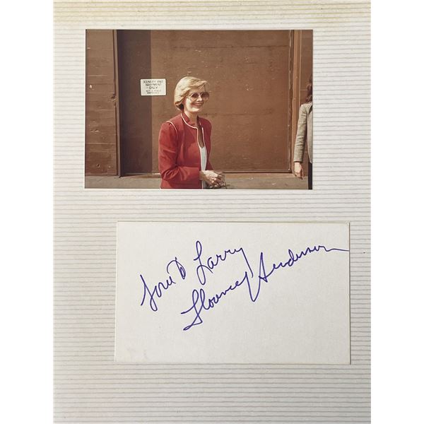 The Brady Bunch Florence Henderson original signature and photo