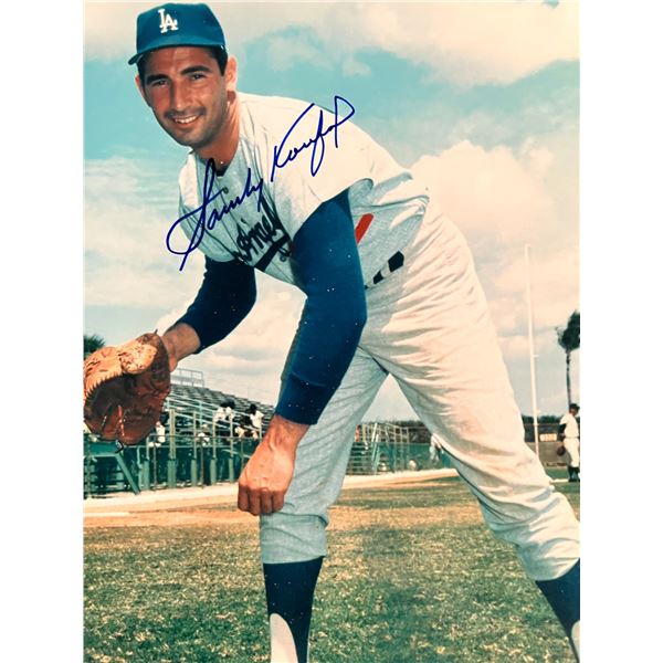 Sandy Koufax signed photo