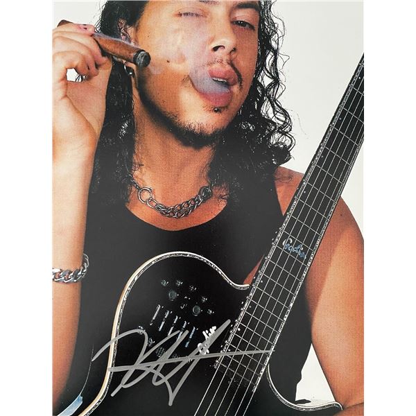Metallica Kirk Hammett signed photo