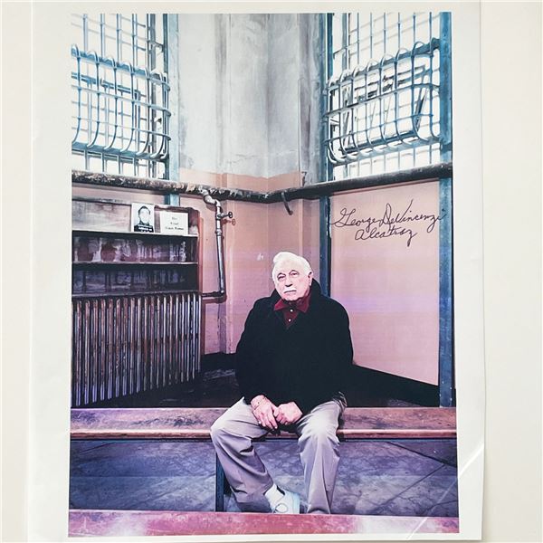 Alcatraz guard George DeVincenzi signed photo