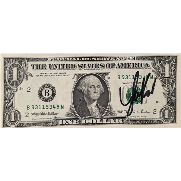 Yakov Smirnoff signed dollar bill