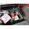 Image 8 : Metal Ball Bearing 3-Drawer Toolbox w/ Contents: Misc Hand Tools, Bearings, Adhesives, etc 27" x 12"