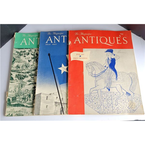 The Antiques Magazine Lot of 3 Vintage.