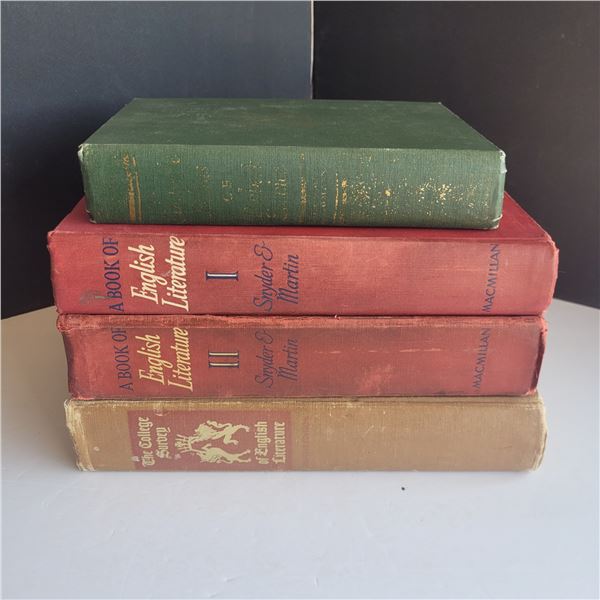 VINTAGE English Literature Lot - gorgeous paper