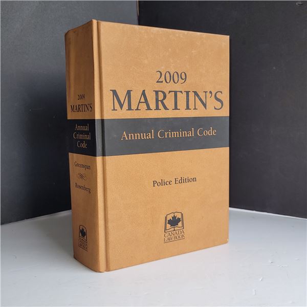 Martins Criminal Cod- Police Edition