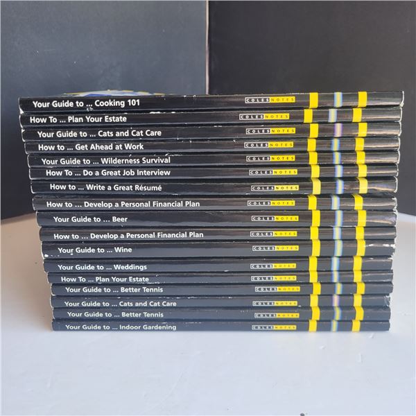 Lot of 17 New Coles Notes How To Books