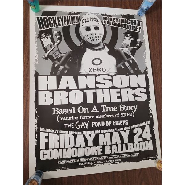 Hanson Brothers Concert Advertisment Poster