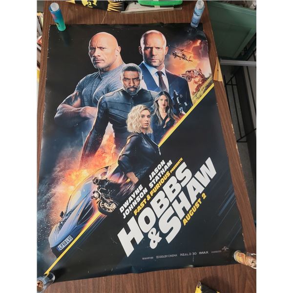 Hobbs & Shaw Movie Poster - Double Sided - One Sheet