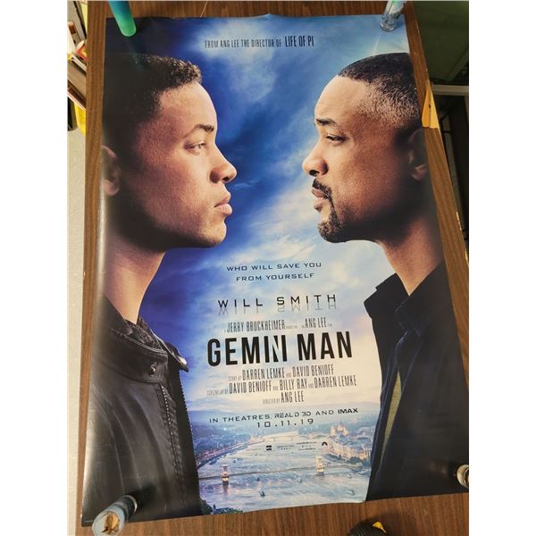 Gemini Man Movie Poster - Double Sided - One Sheet