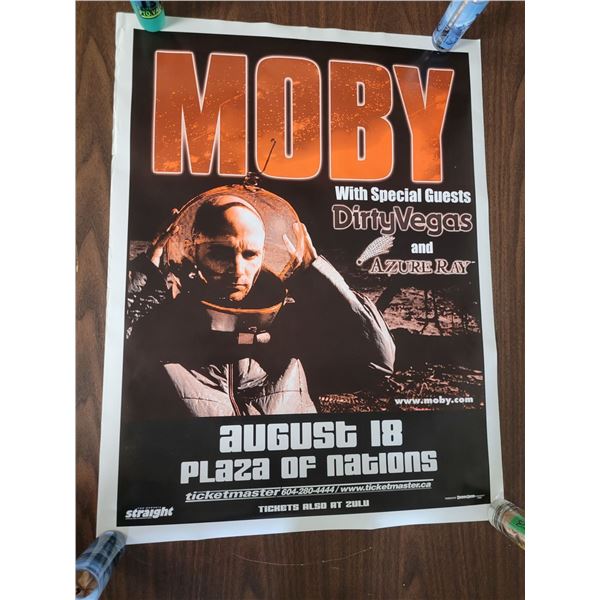 Moby Concert Advertisement Poster