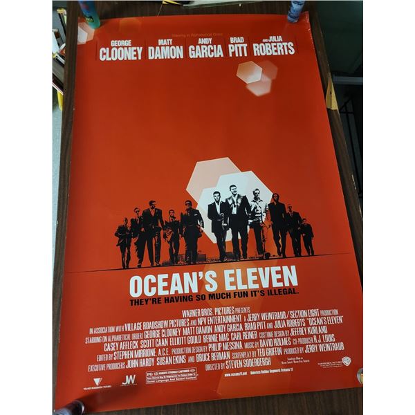 Ocean's Eleven Movie Poster - Double Sided - One Sheet