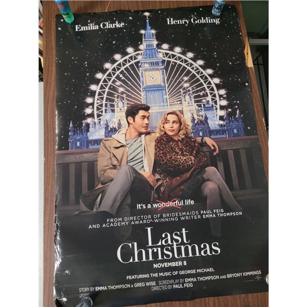Last Christmas Movie Poster - Double Sided - One Sheet