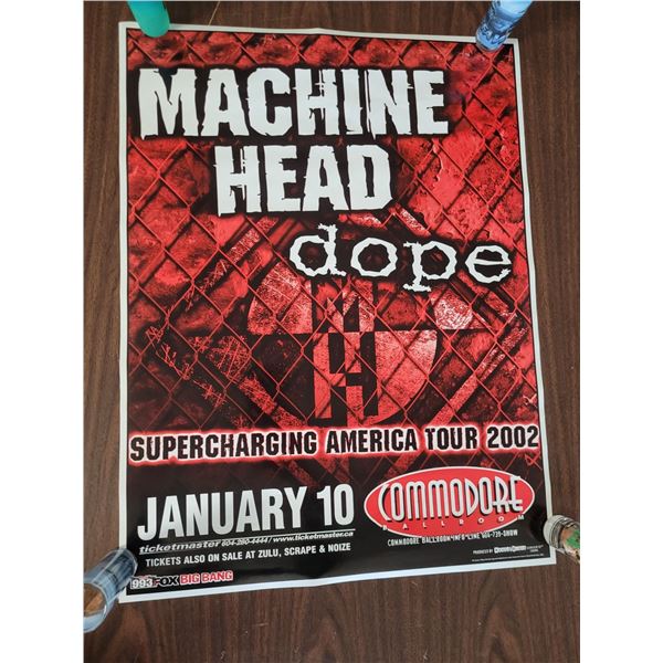 Machine Head Concert Advertisement Poster