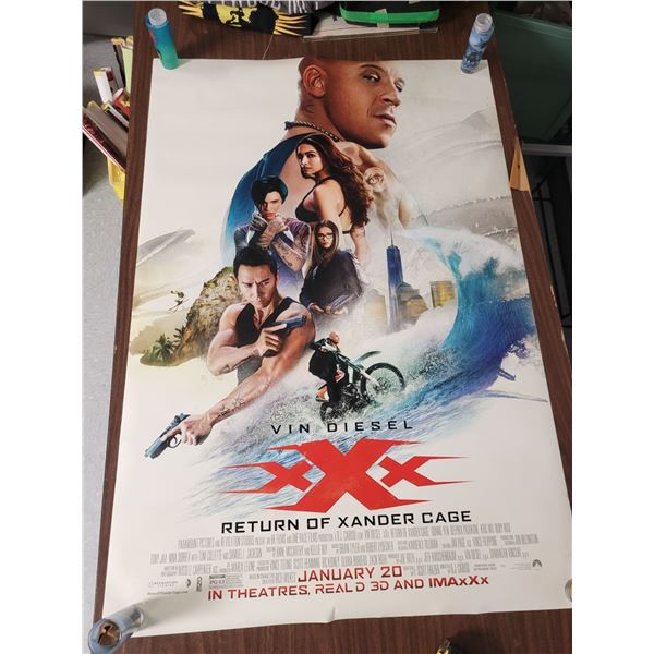 The Return of Xander Cage Movie Poster - Double Sided - One Sheet